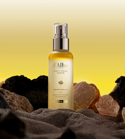 d'alba Piedmont Italian White Truffle First Spray Serum, Vegan Skin Care, Light-weight Face Moisturizer, Glow Serum for Radiant Skin, Non Comedogenic, All In One Mist, Korean Skin Care (3.38 fl oz.=100ml)2-pack