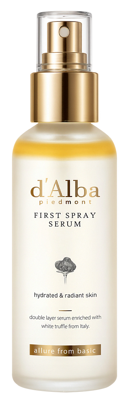 d'alba Piedmont Italian White Truffle First Spray Serum, Vegan Skin Care, Light-weight Face Moisturizer, Glow Serum for Radiant Skin, Non Comedogenic, All In One Mist, Korean Skin Care (3.38 fl oz.=100ml)2-pack
