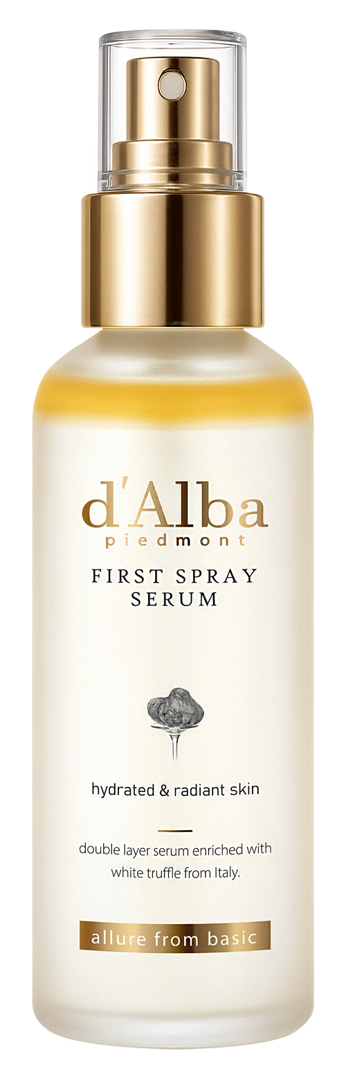 d'alba Piedmont Italian White Truffle First Spray Serum, Vegan Skin Care, Light-weight Face Moisturizer, Glow Serum for Radiant Skin, Non Comedogenic, All In One Mist, Korean Skin Care (3.38 fl oz.=100ml)2-pack